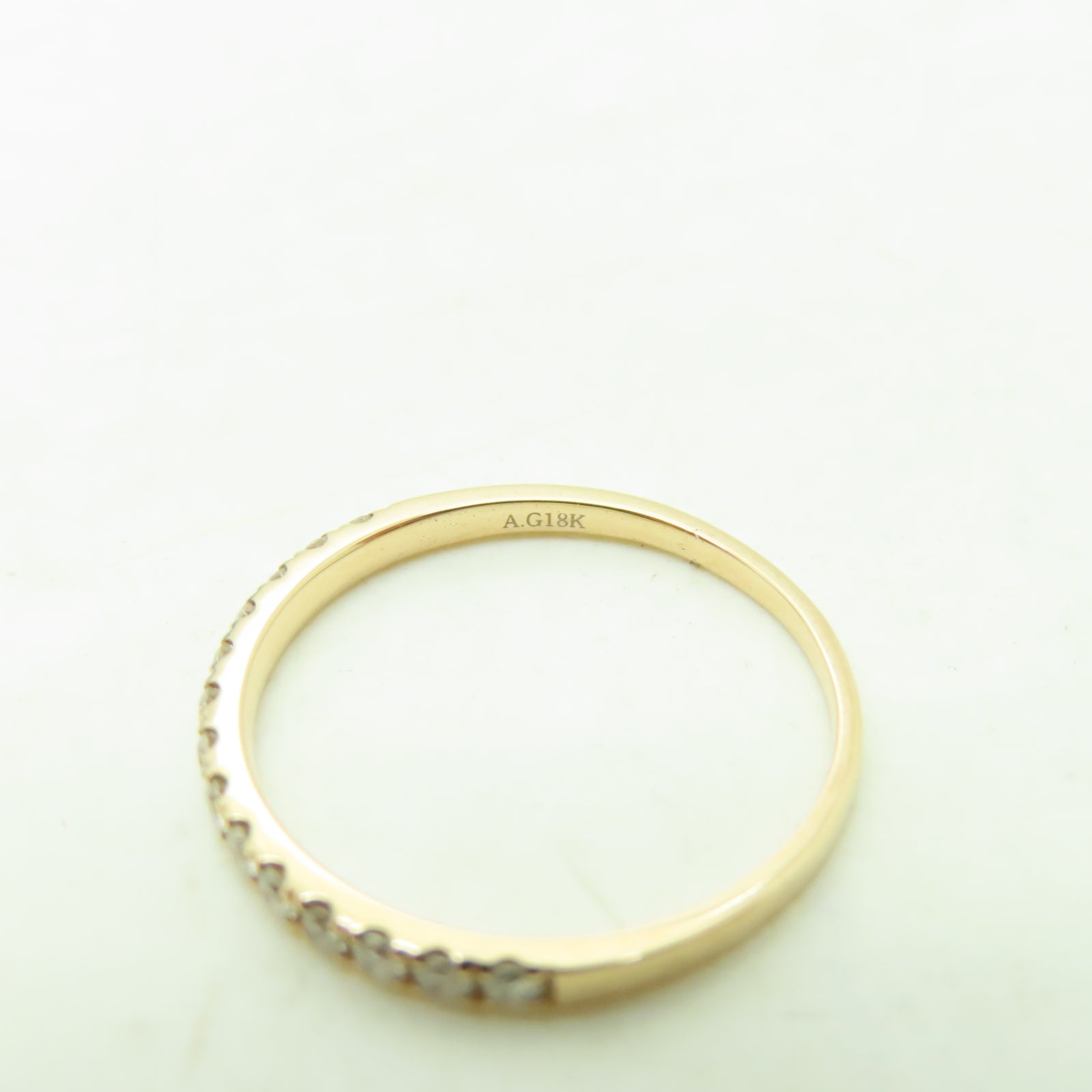 JEWELRY 18K黃金Diamond Ring 0.25ct鑽石戒指US#5.5