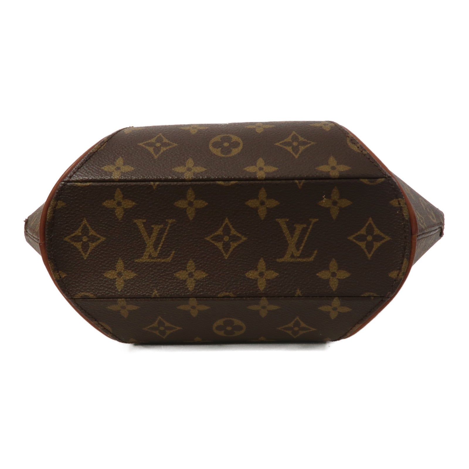 LOUIS VUITTON Monogram Ellipse MM金扣手挽袋啡色