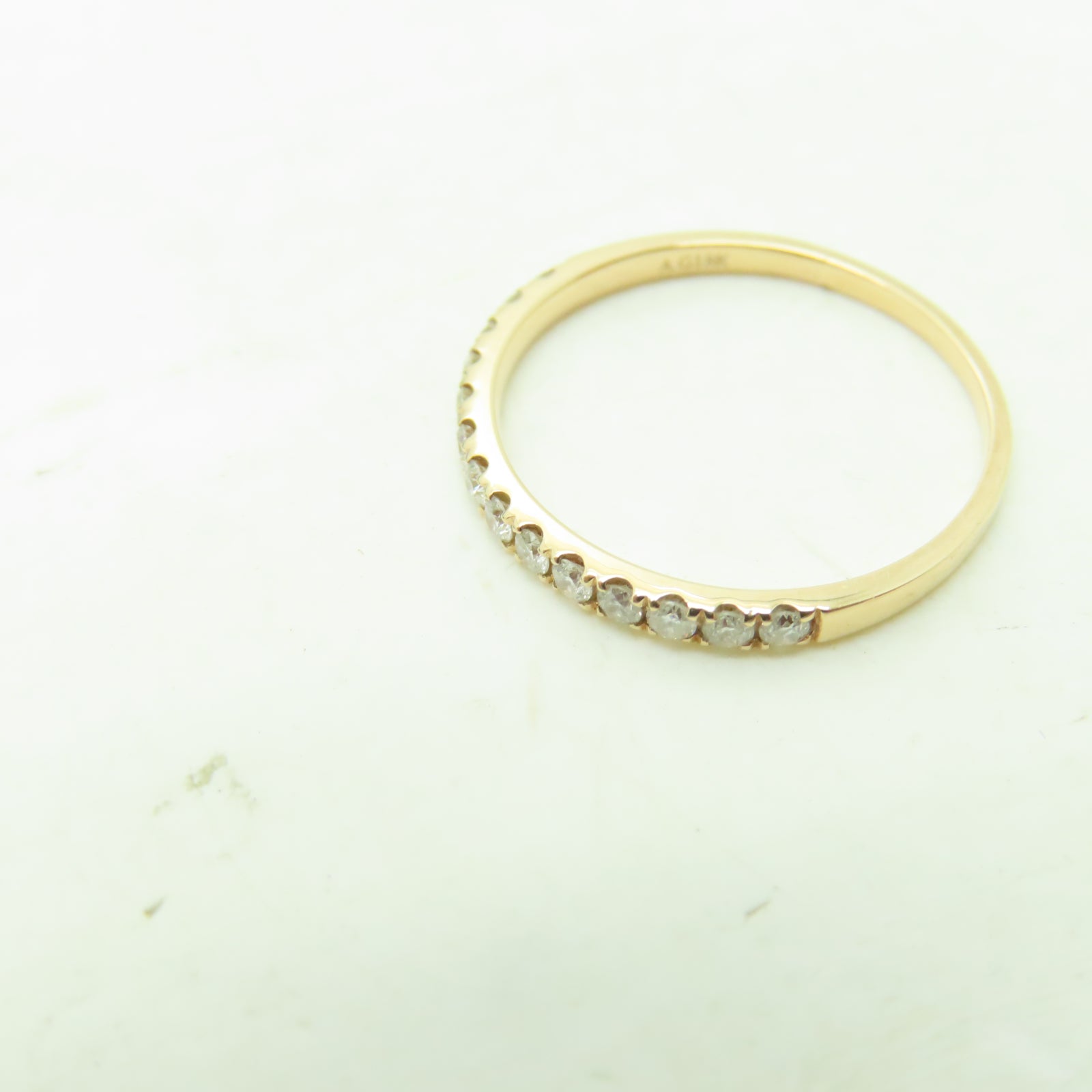 JEWELRY 18K黃金Diamond Ring 0.25ct鑽石戒指US#5.5