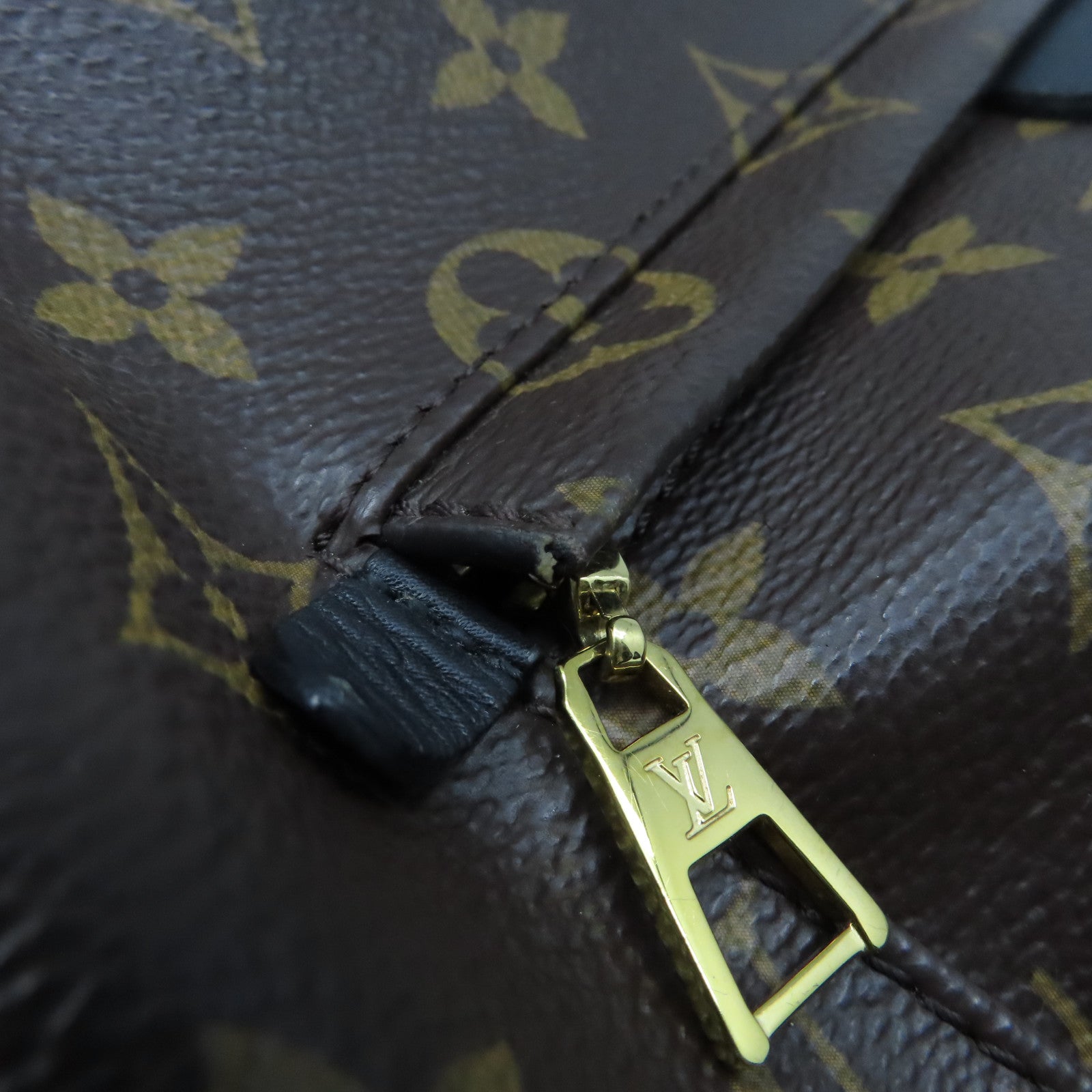 LOUIS VUITTON Monogram Palm Springs金扣背包啡色