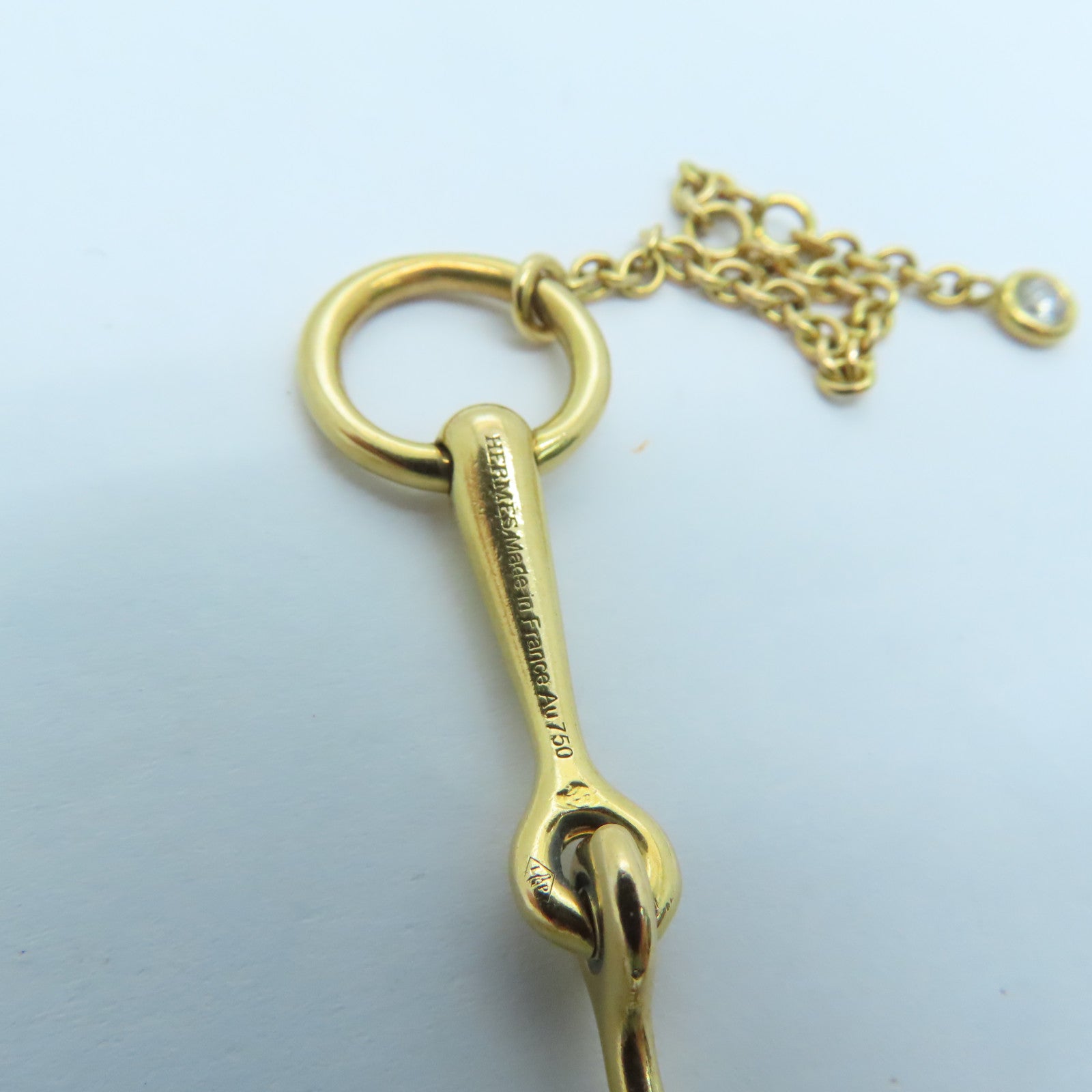 HERMES 【激減優惠】18K黃金Filet D'Or Bracelet 0.1ct鑽石手鏈