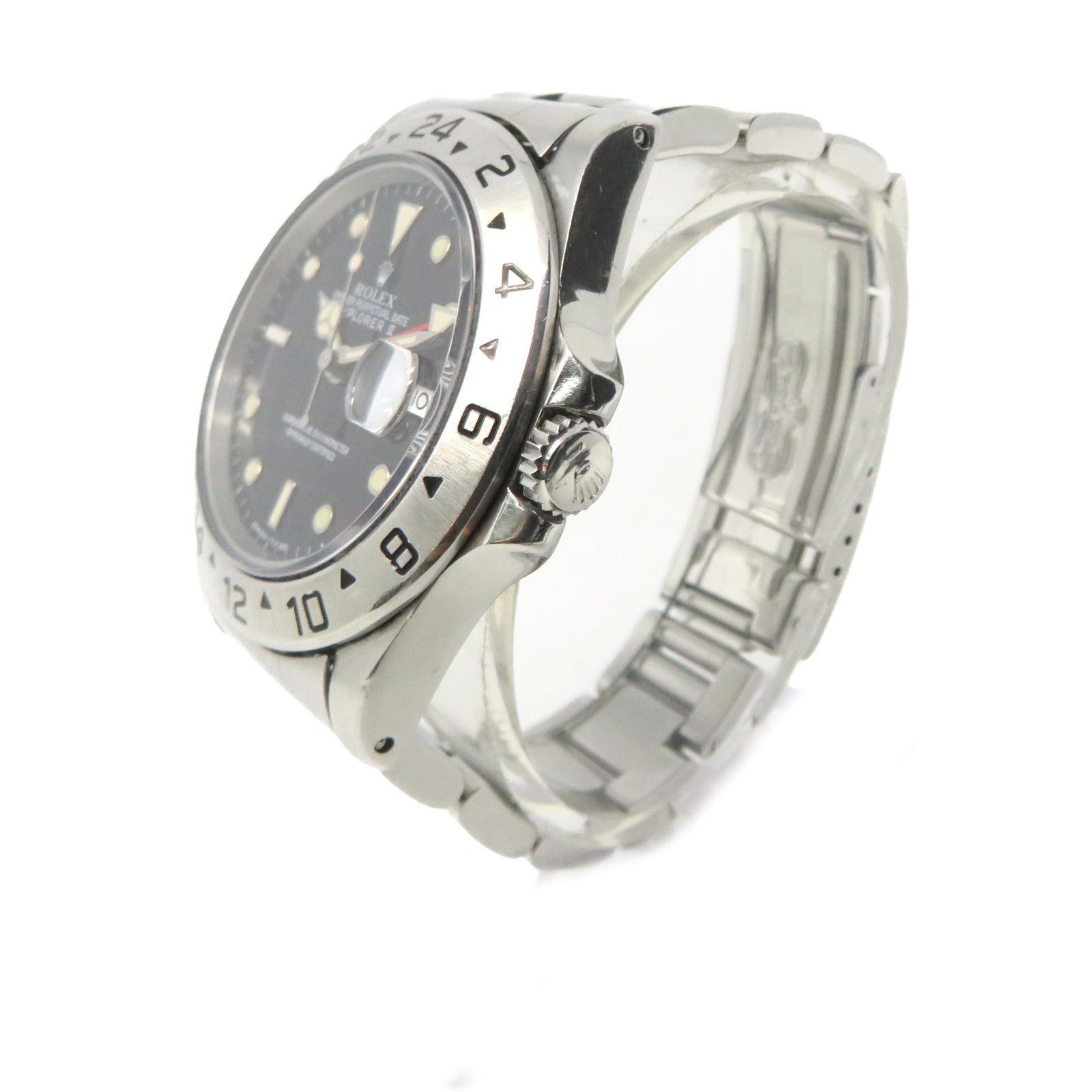 ROLEX ExplorerⅡ Stainless Steel Watch Watch Automatic Movement Watch Black/Silver