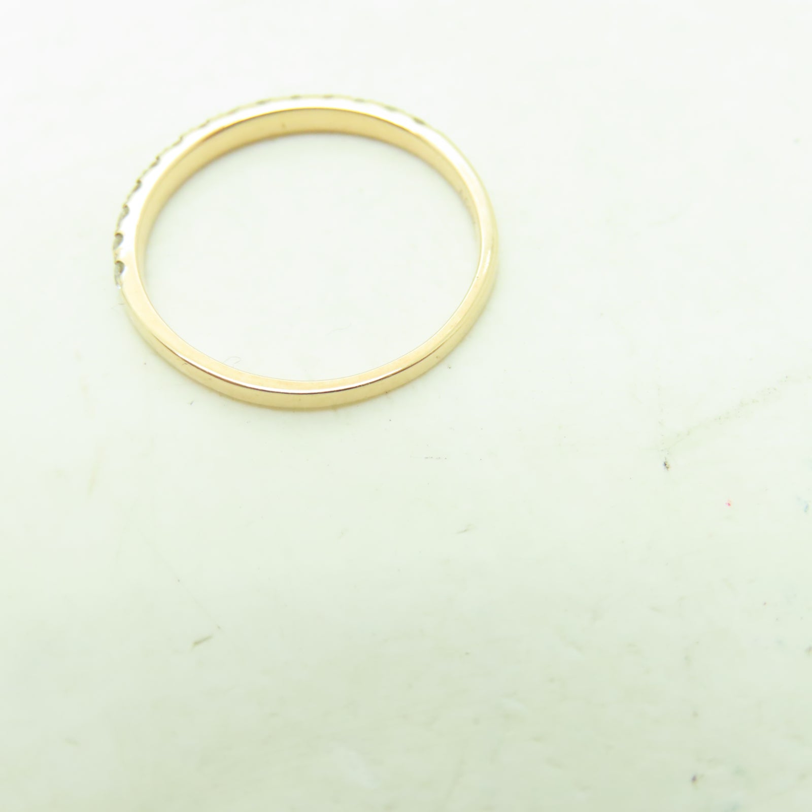JEWELRY 18K黃金Diamond Ring 0.25ct鑽石戒指US#5.5