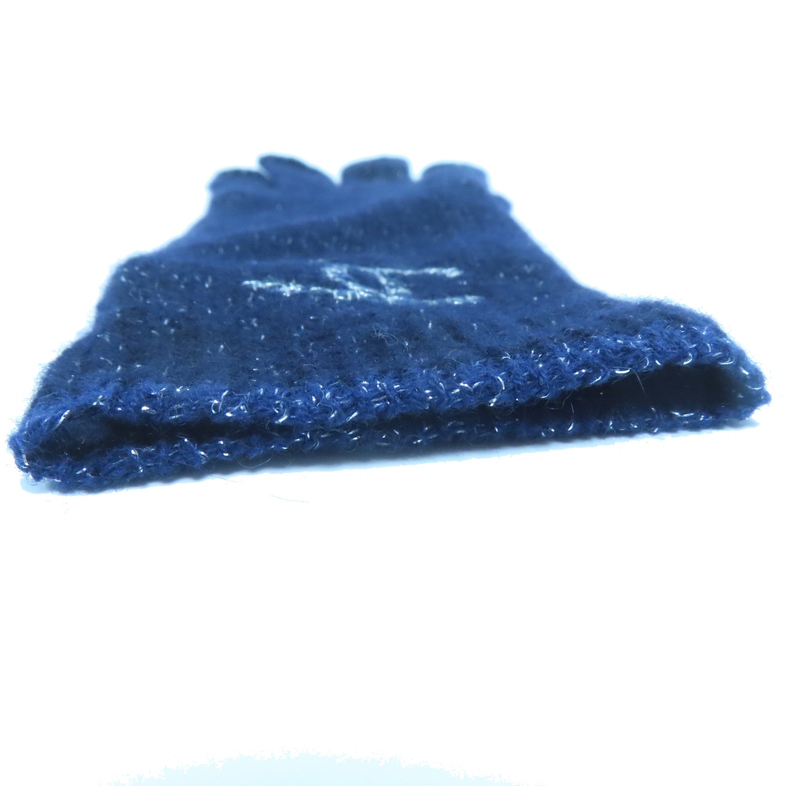 CHANEL 羊絨/絲質Cashmere Silk Gloves手套深藍色