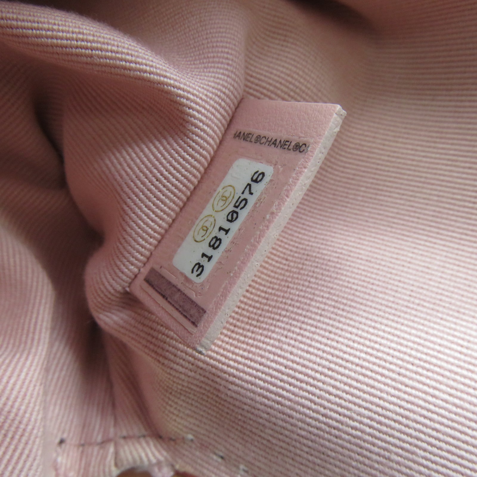 CHANEL 菱格Caviar皮革Card Holder金扣卡片套粉紅色