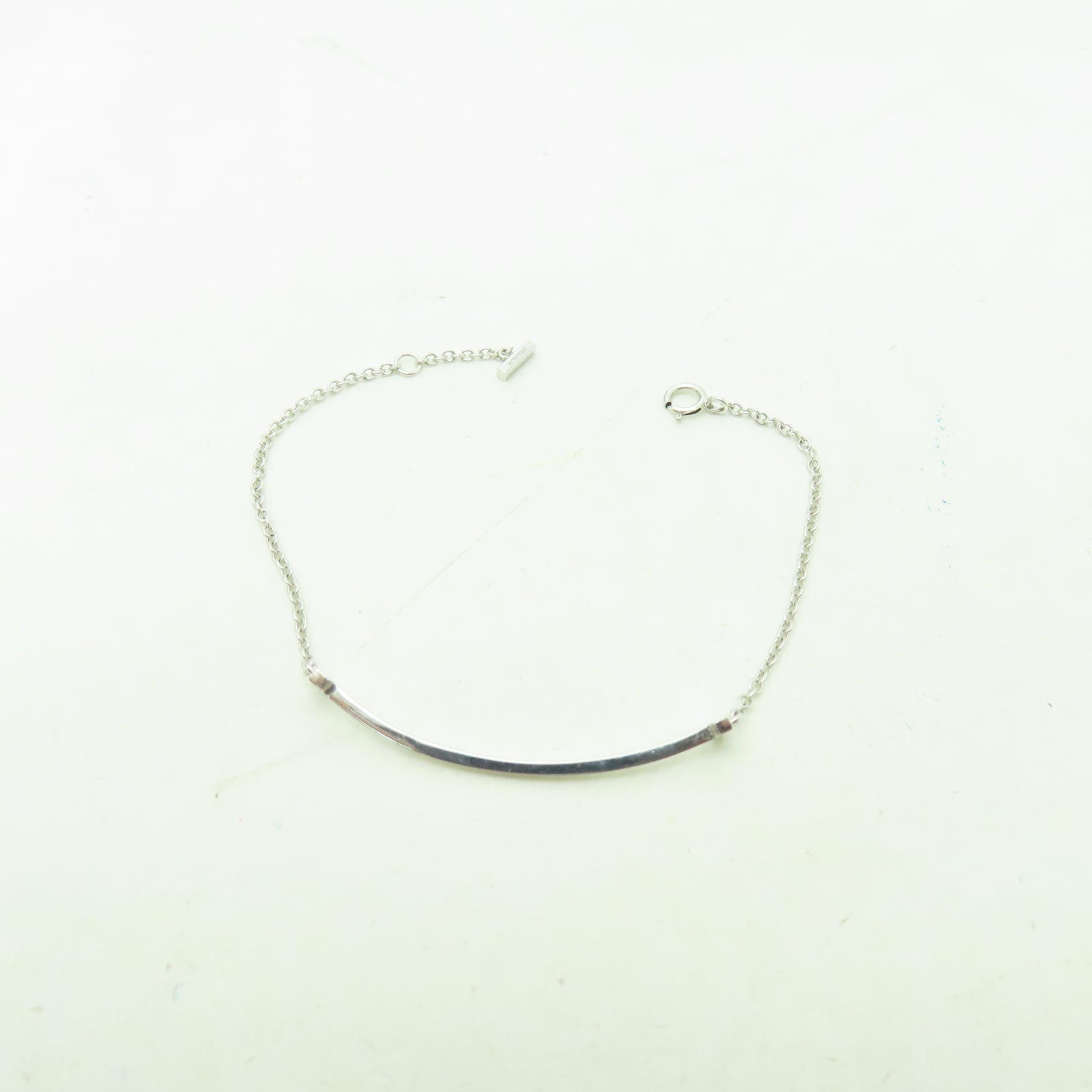 TIFFANY＆CO 18K白金T Smile Bracelet手鏈