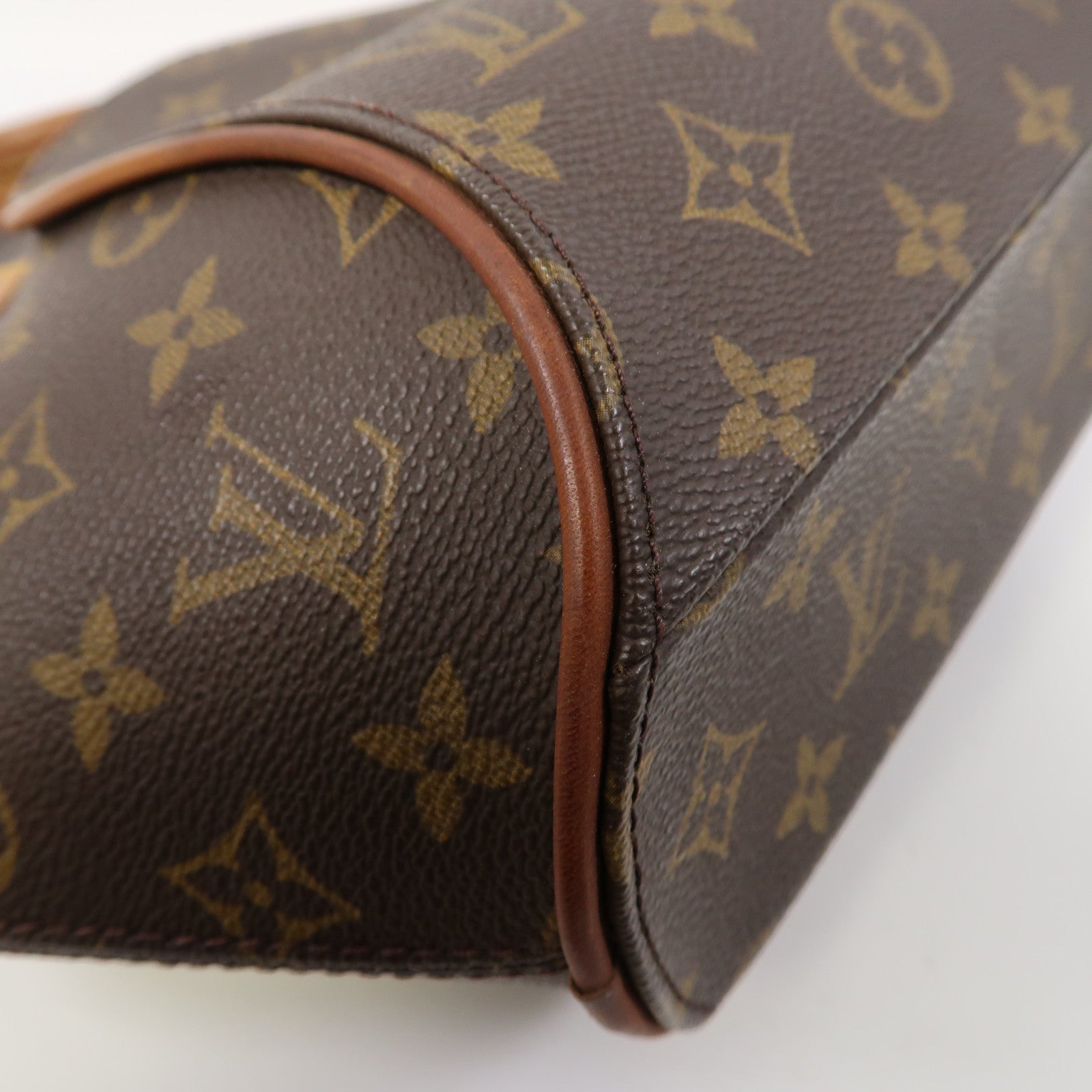LOUIS VUITTON Monogram Ellipse MM金扣手挽袋啡色