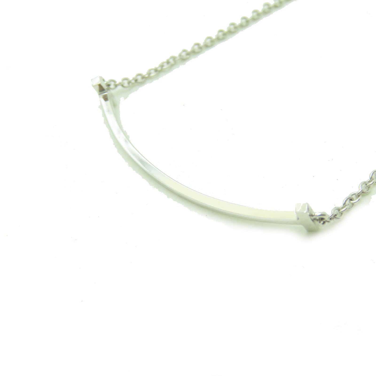 TIFFANY＆CO 18K白金T Smile Bracelet手鏈