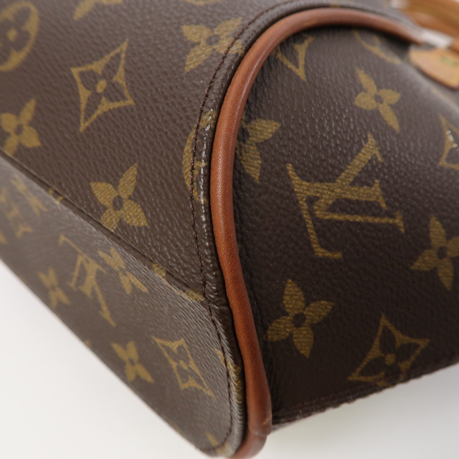 LOUIS VUITTON Monogram Ellipse MM金扣手挽袋啡色