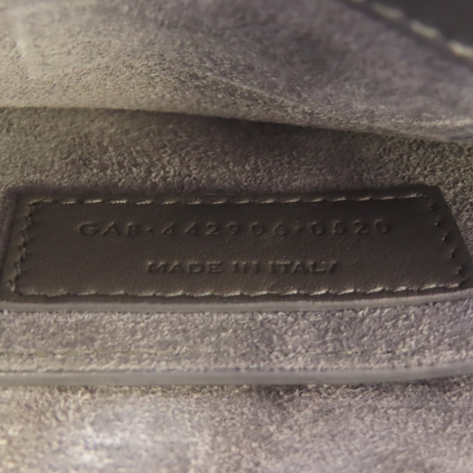 YVES SAINT LAURENT 牛皮皮革Shoulder Bag銀扣肩背袋灰色