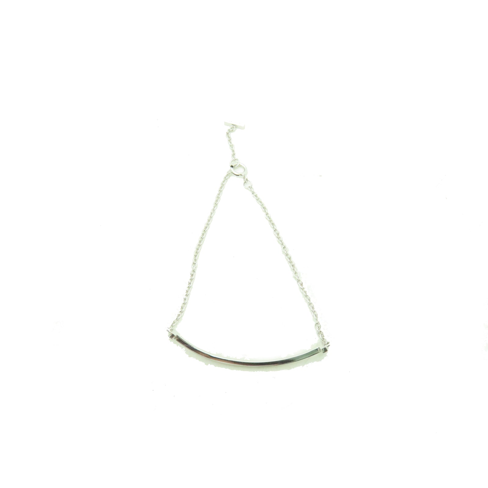 TIFFANY＆CO 18K白金T Smile Bracelet手鏈