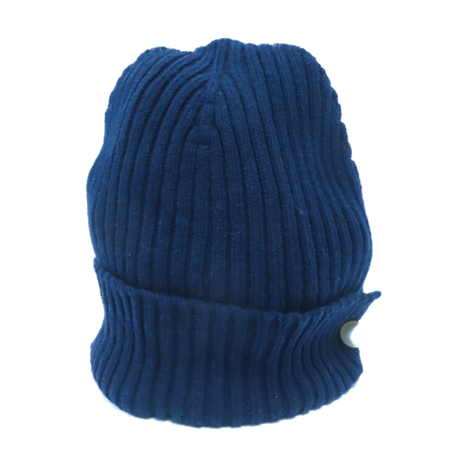 CHANEL 羊絨Knit Cap針織帽深藍色