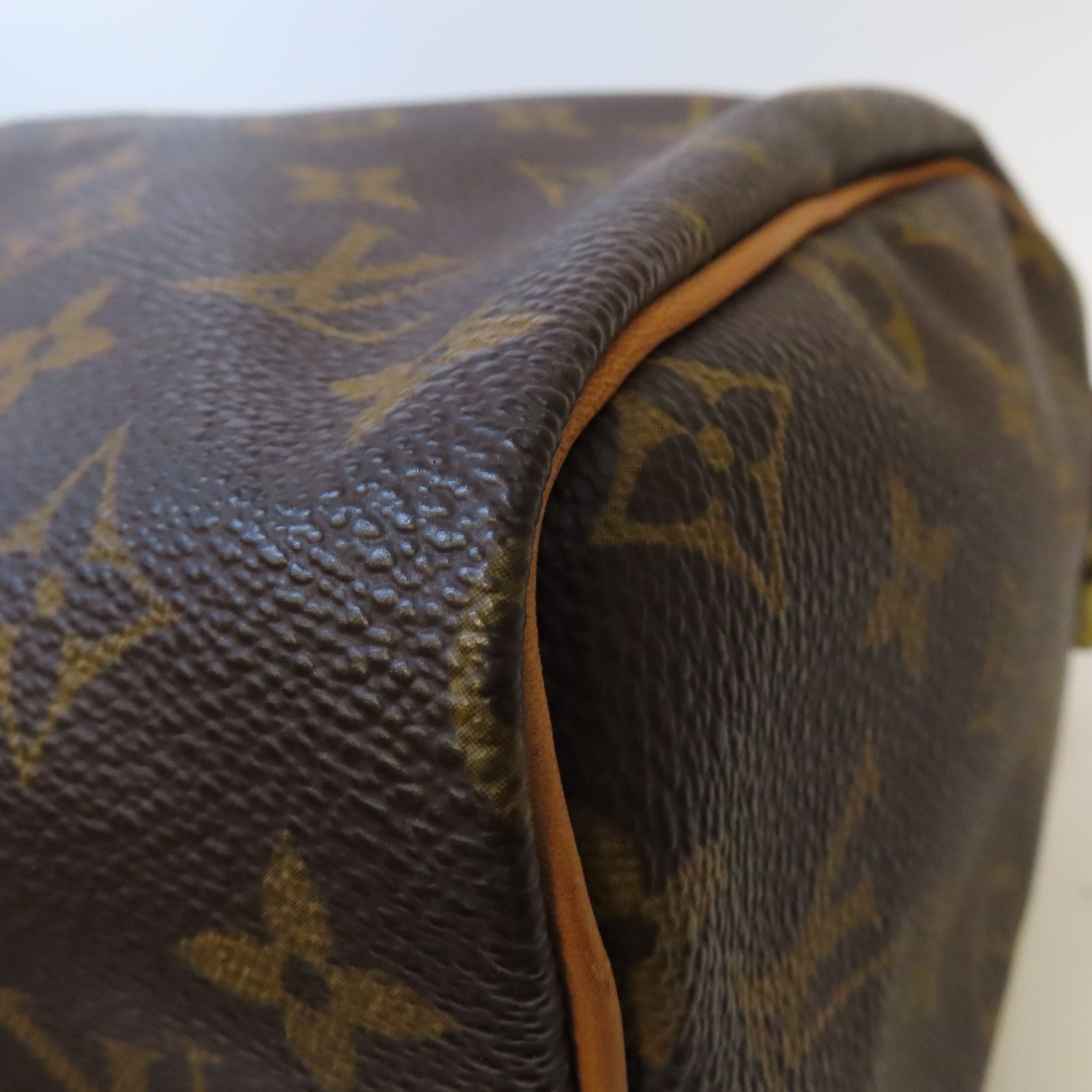 LOUIS VUITTON Monogram Speedy 30金扣手挽袋啡色