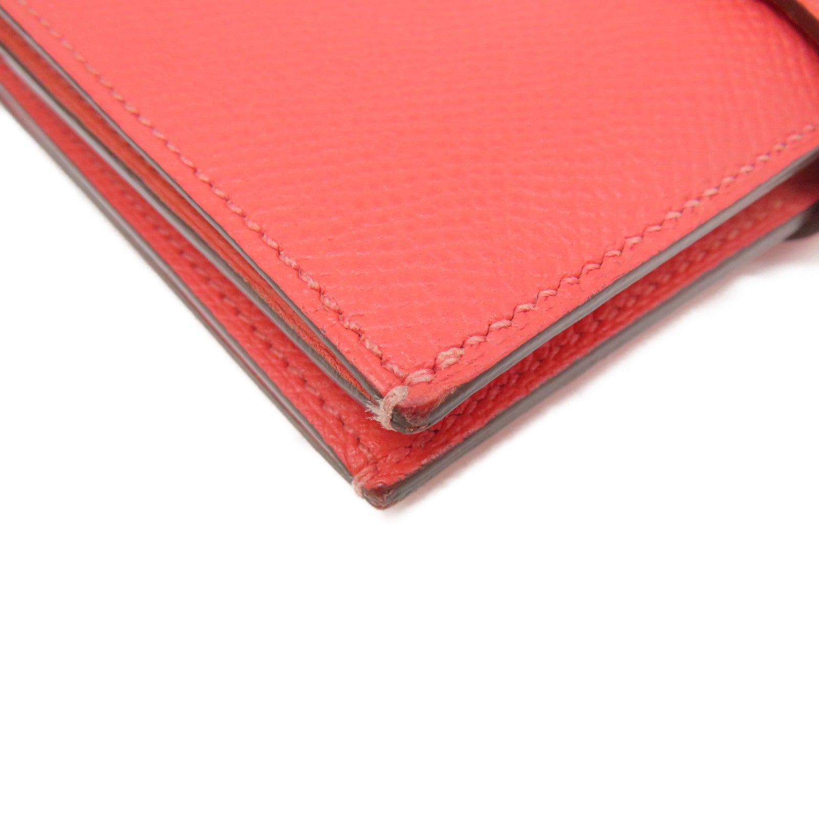 HERMES Epsom皮革Bearn W Snap Wallet銀扣錢包T5