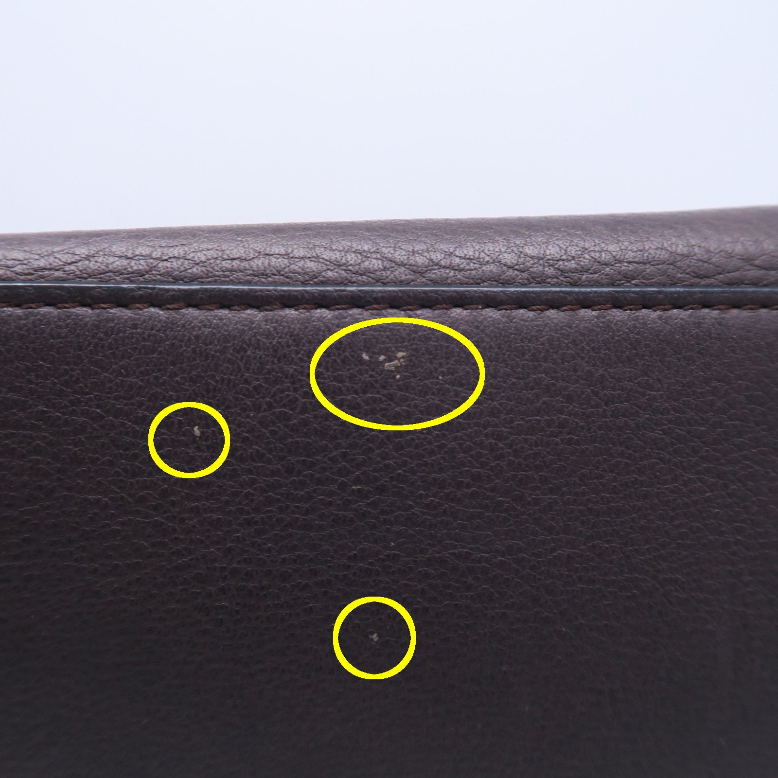 LOEWE 牛皮皮革Tote Bag金扣肩背袋啡色