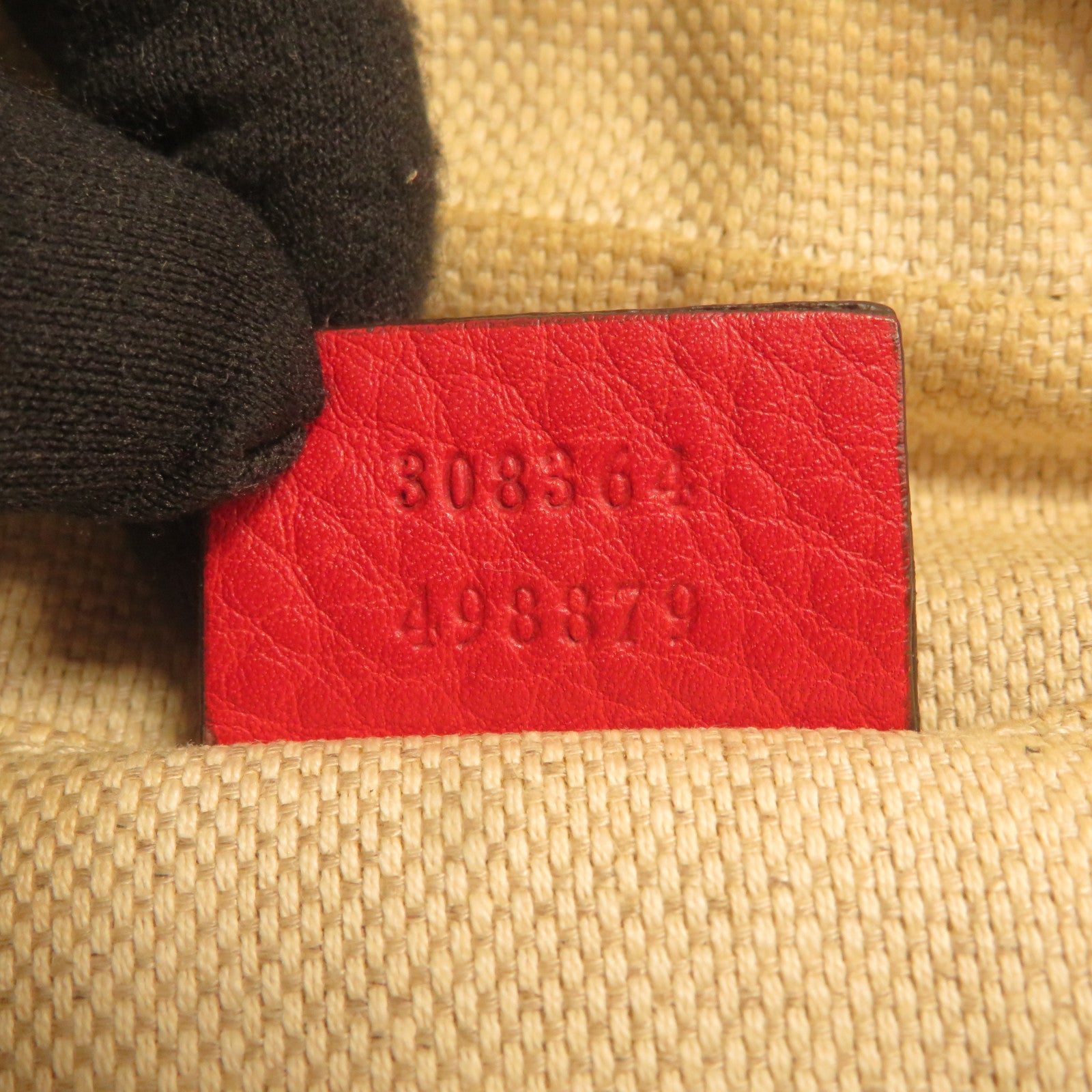 GUCCI 牛皮皮革Soho Disco金扣肩背袋紅色