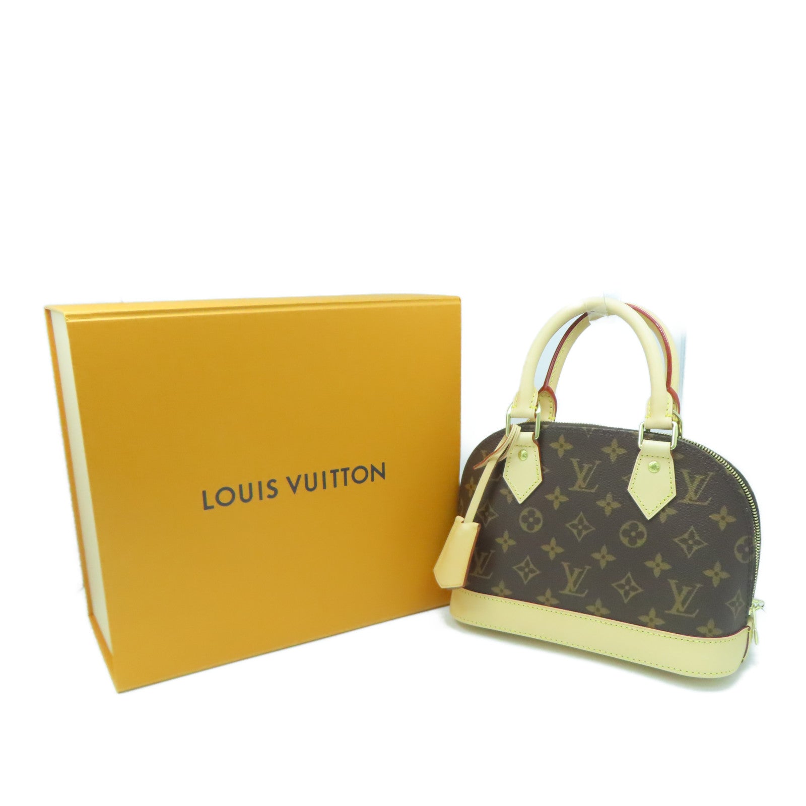LOUIS VUITTON Monogram Alma BB金扣手挽肩背两用袋啡色