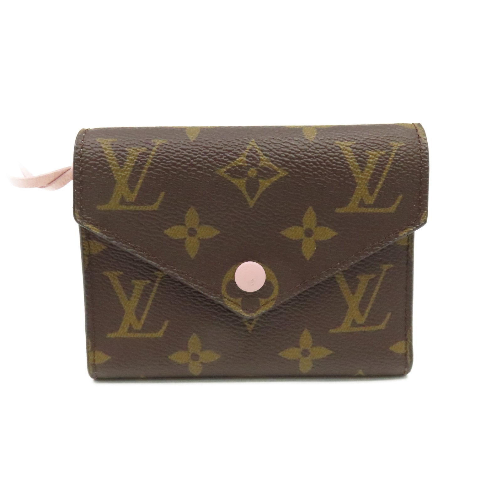 LOUIS VUITTON Monogram Victorine Short Wallet金扣短錢包啡色