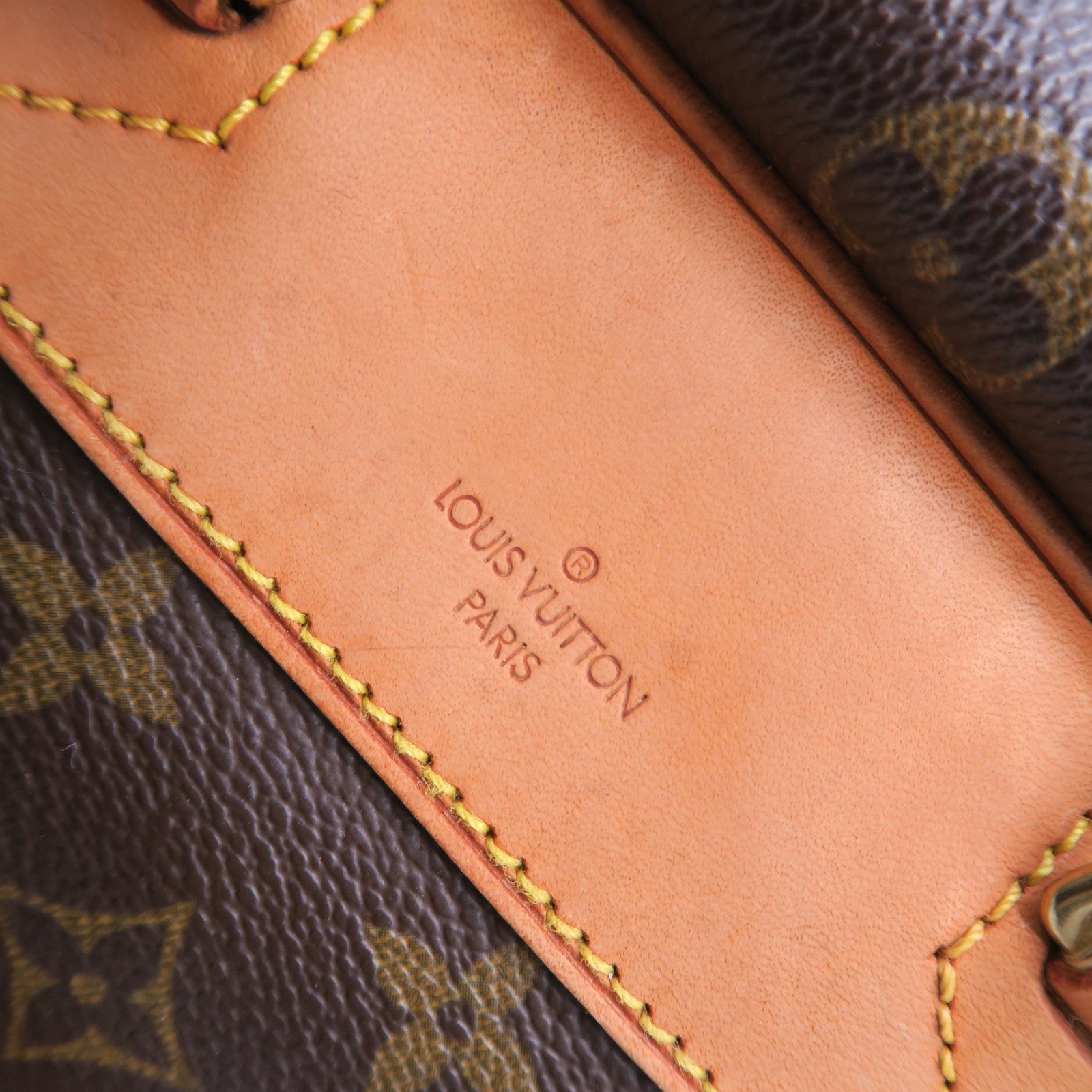 LOUIS VUITTON Monogram Deauville金扣手挽袋啡色