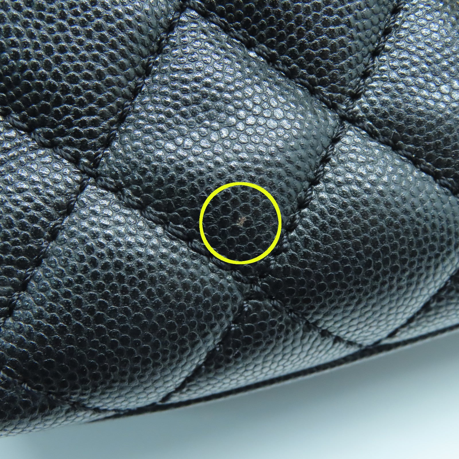 CHANEL 菱格牛皮皮革2way Shoulder Bag金扣手挽肩背两用袋黑色