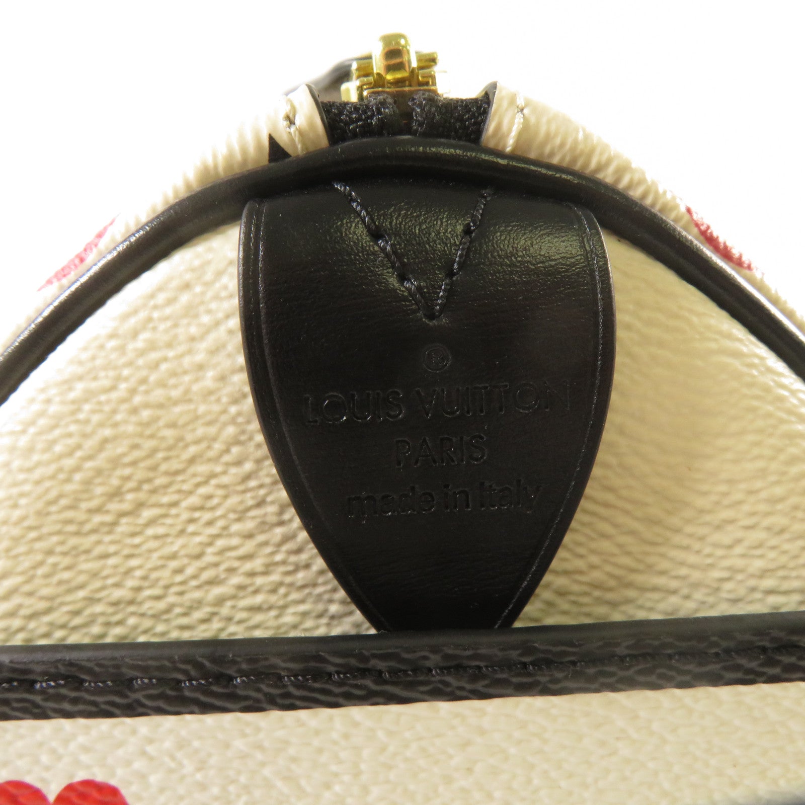 LOUIS VUITTON Monogram Game On Speedy Bandouliere金扣手挽肩背兩用袋白色