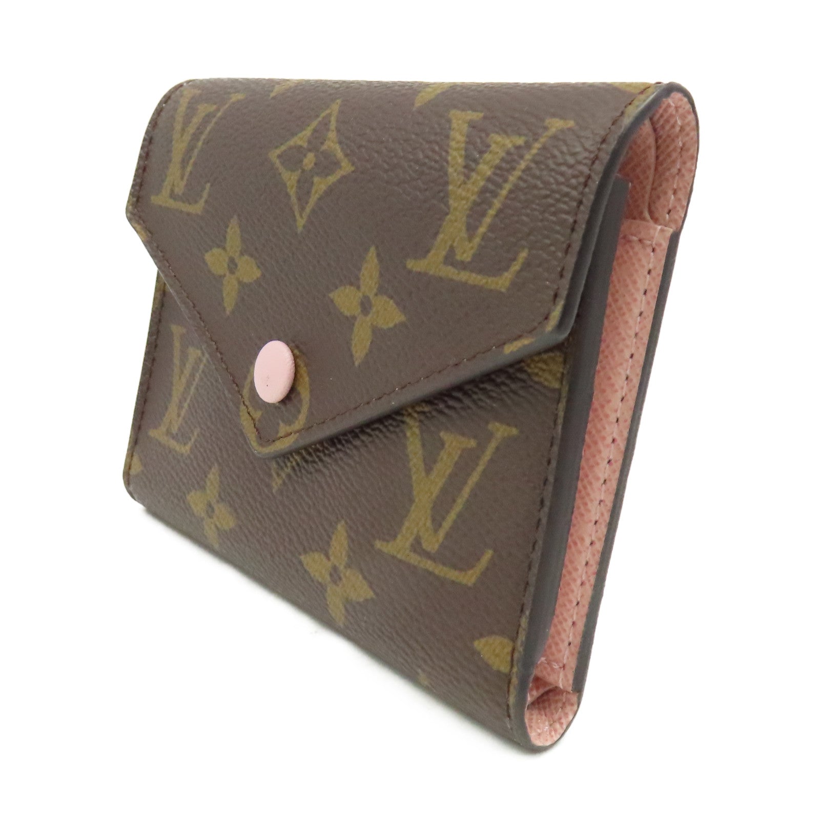LOUIS VUITTON Monogram Victorine Short Wallet金扣短錢包啡色