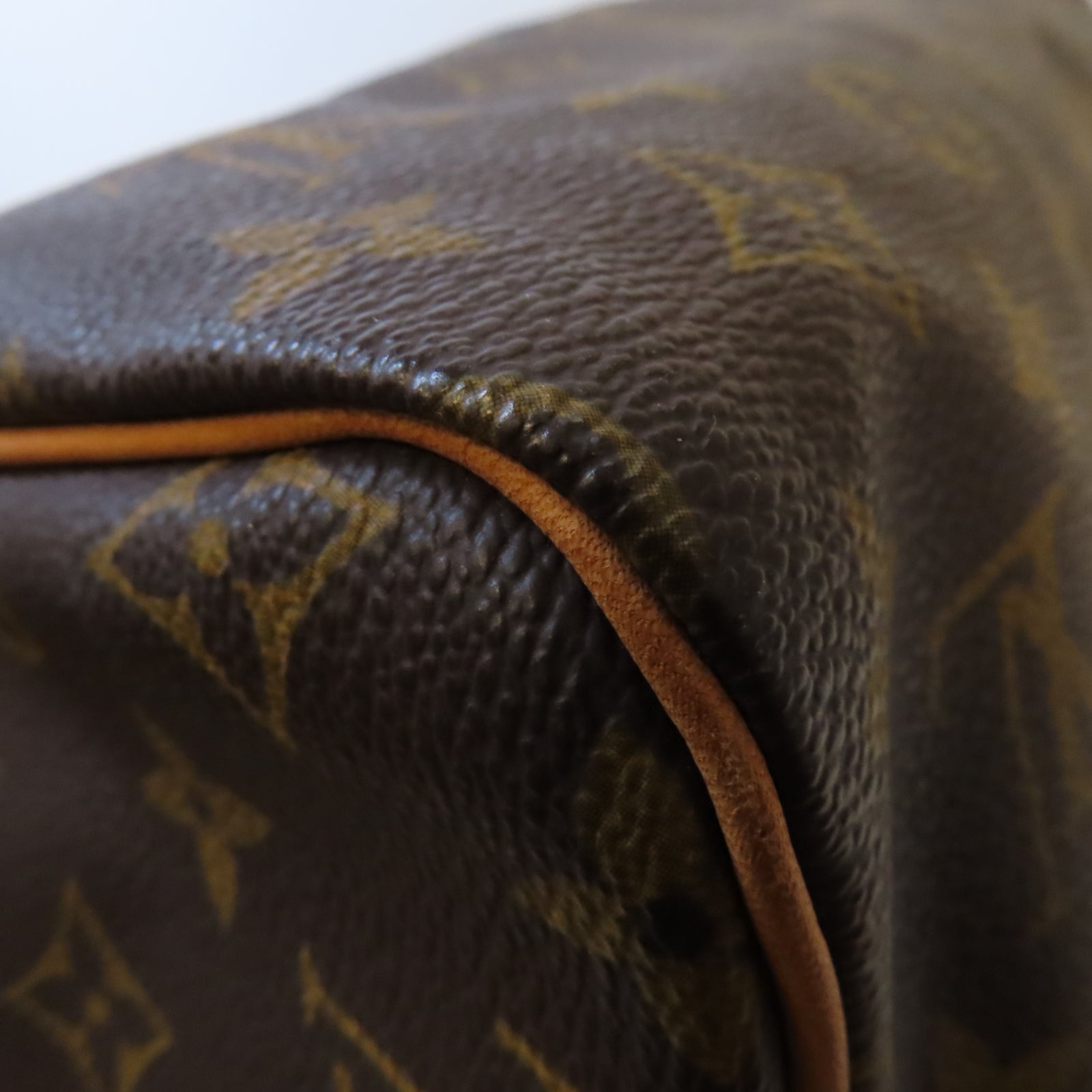 LOUIS VUITTON Monogram Speedy 30金扣手挽袋啡色
