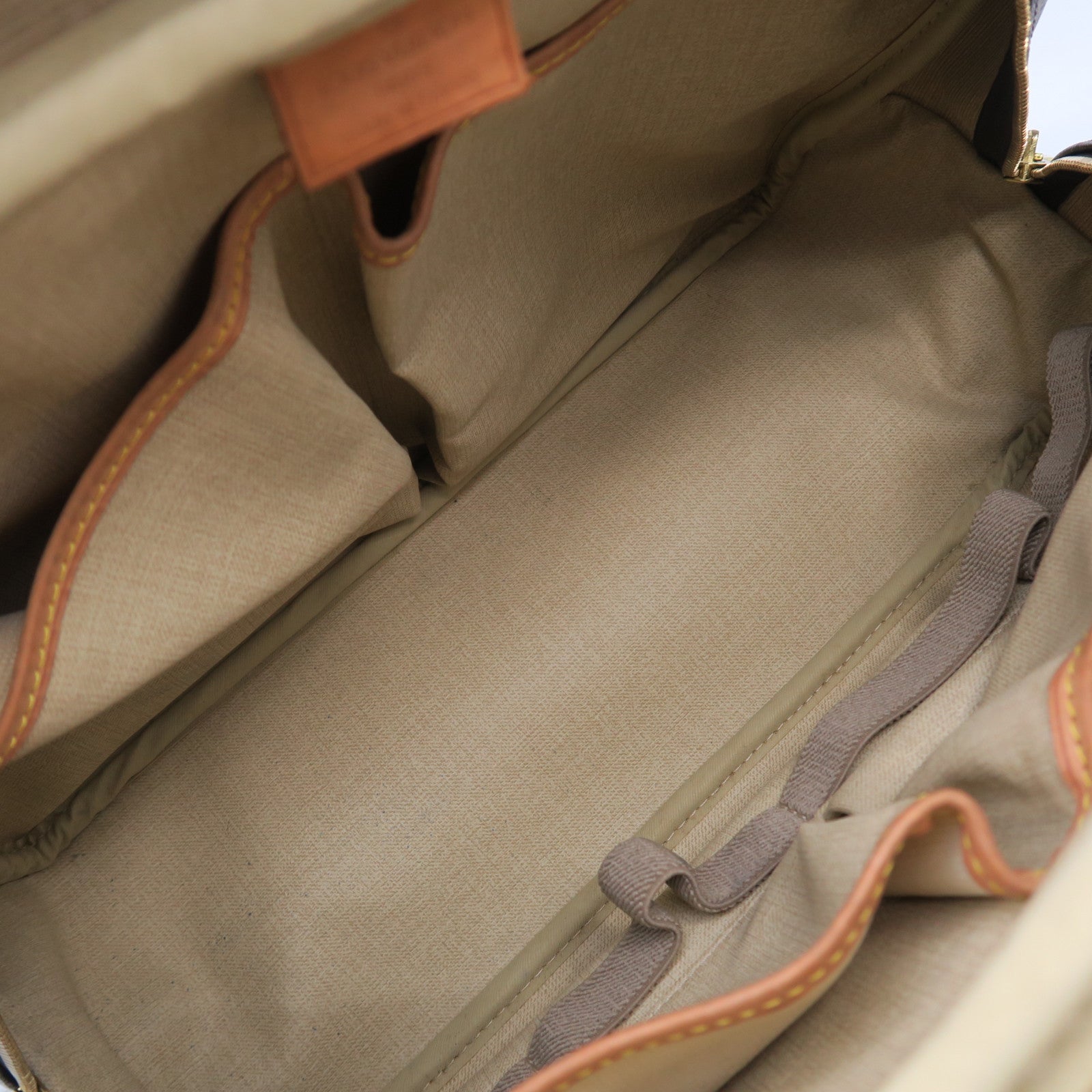 LOUIS VUITTON Monogram Deauville金扣手挽袋啡色