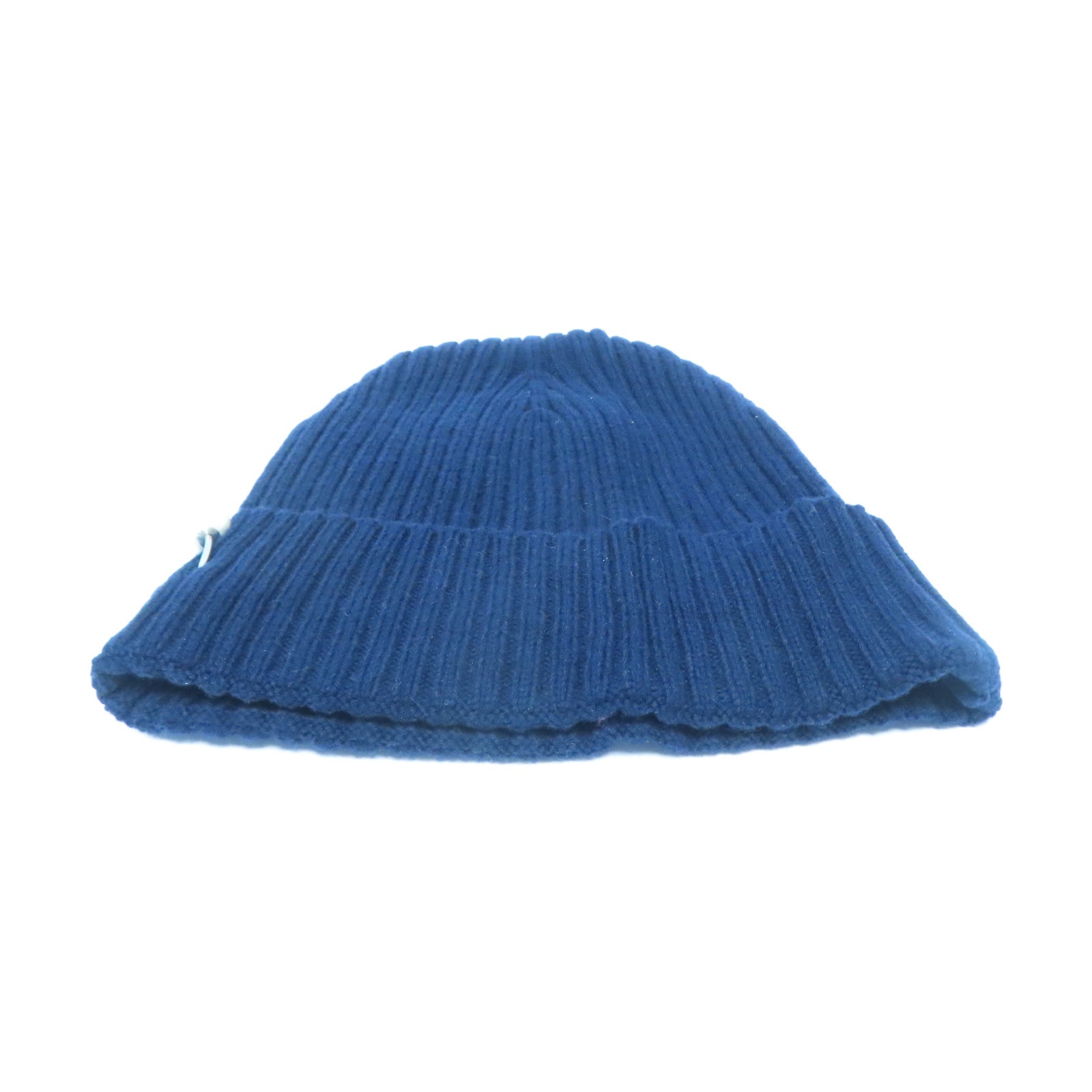 CHANEL 羊絨Knit Cap針織帽深藍色