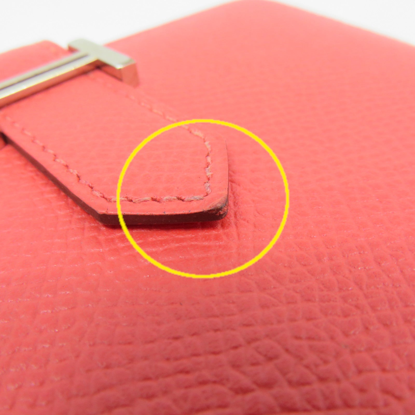 HERMES Epsom皮革Bearn W Snap Wallet銀扣錢包T5