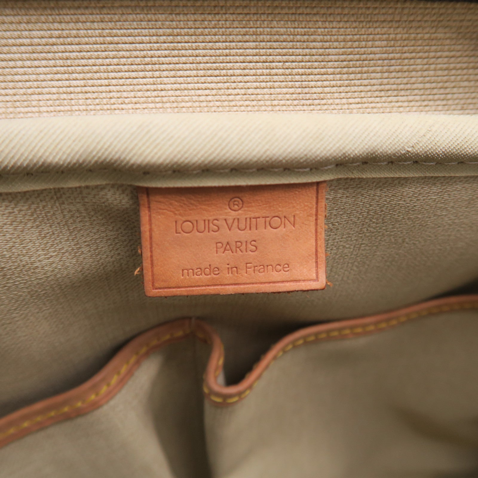 LOUIS VUITTON Monogram Deauville金扣手挽袋啡色