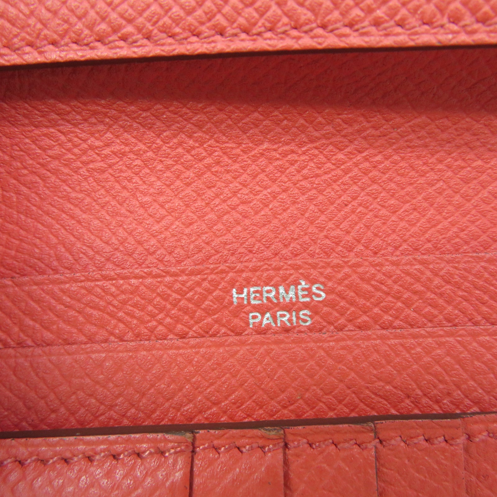 HERMES Epsom皮革Bearn W Snap Wallet銀扣錢包T5