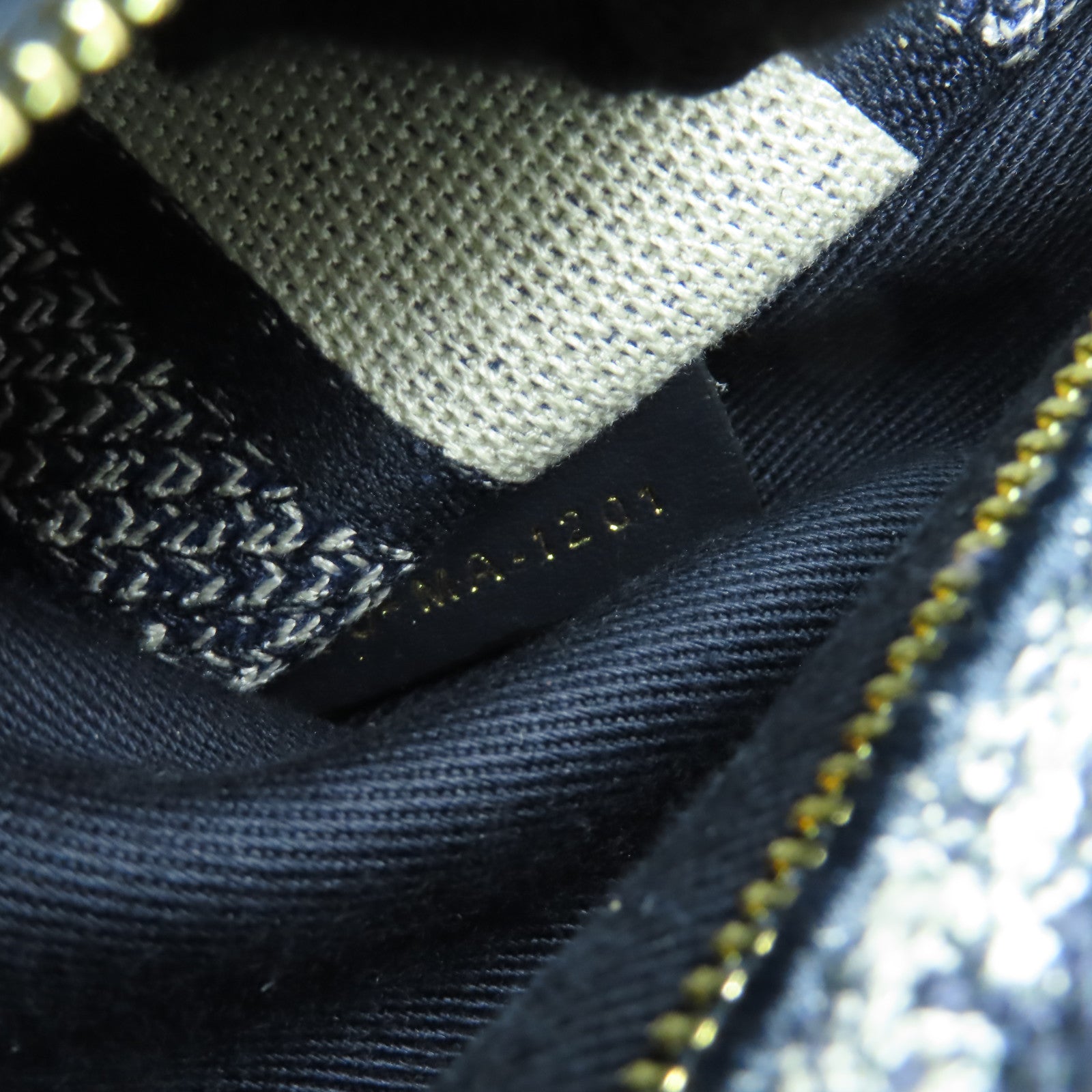Dior 帆布Lady Dior Shoulder Bag金扣手挽肩背兩用袋藍色