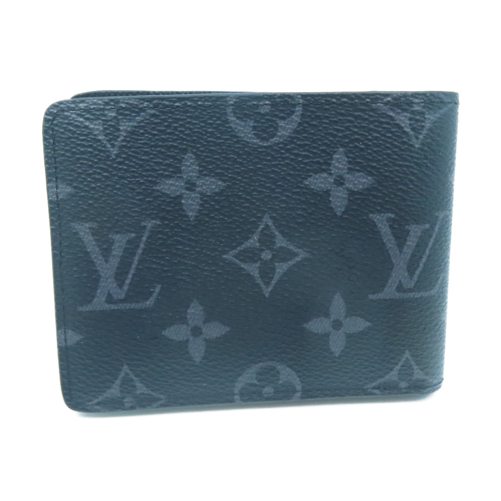 LOUIS VUITTON Monogram Eclipse Slender钱包黑色