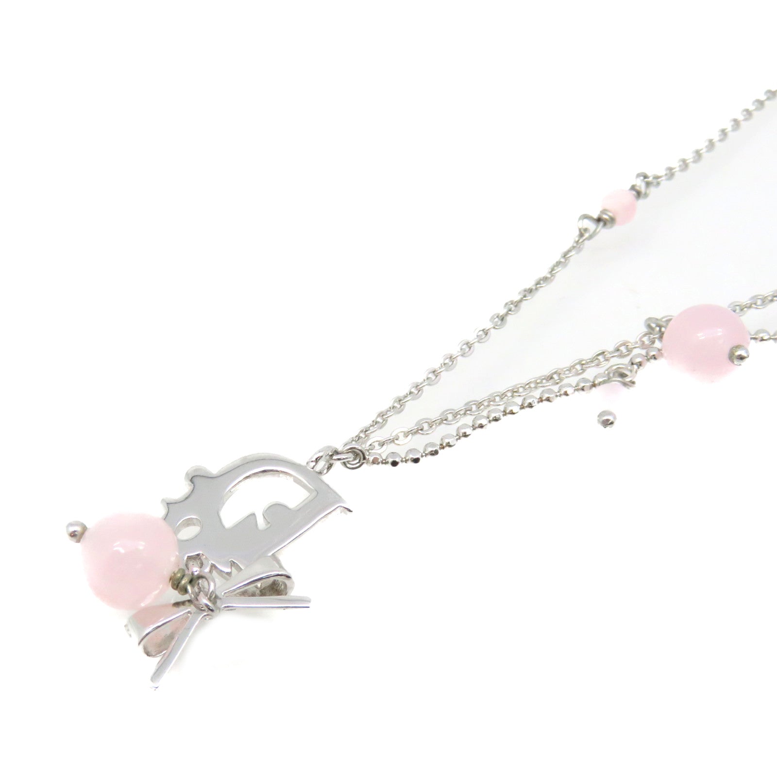 Dior Metal Necklace Pink/Silver