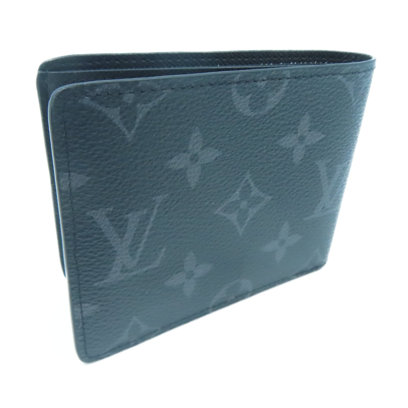 LOUIS VUITTON Monogram Eclipse Slender钱包黑色