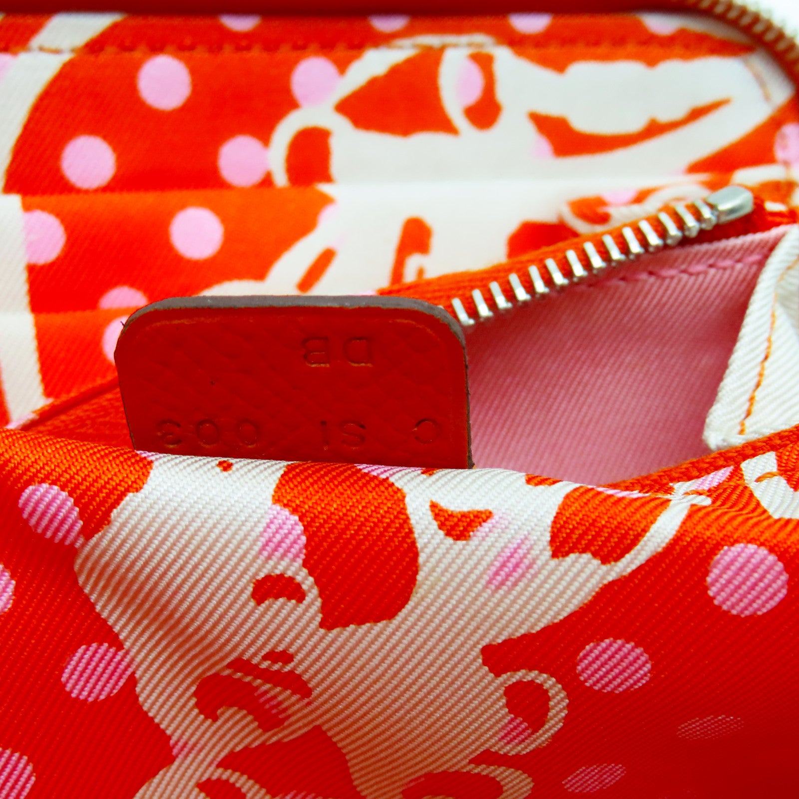 HERMES Epsom皮革Silk'In Compact銀扣錢包火焰橘色