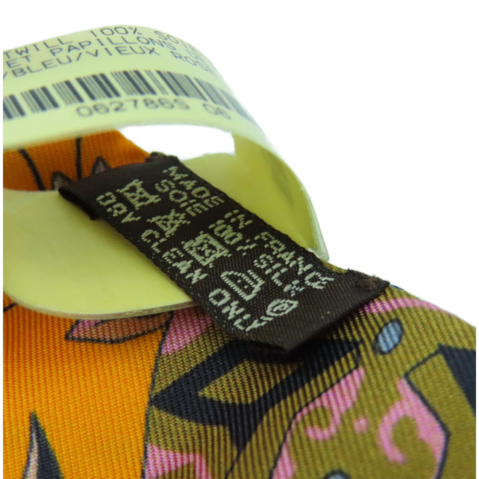 HERMES 【激減優惠】絲質Twilly絲巾橘色