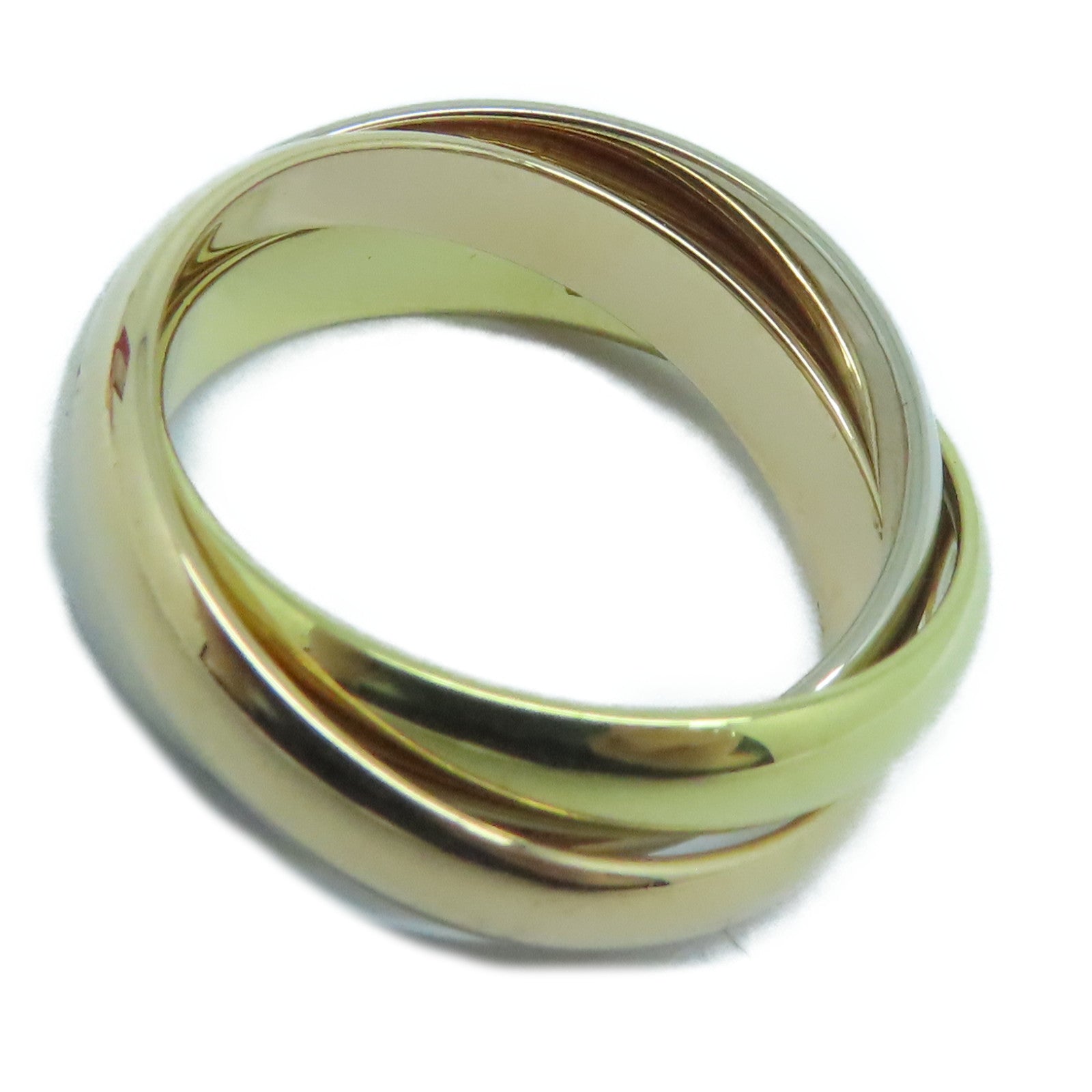 CARTIER 【激減優惠】18K黃金/玫瑰金/白金Trinity戒指US#5.5/Cartier#52金色/粉金色/銀色