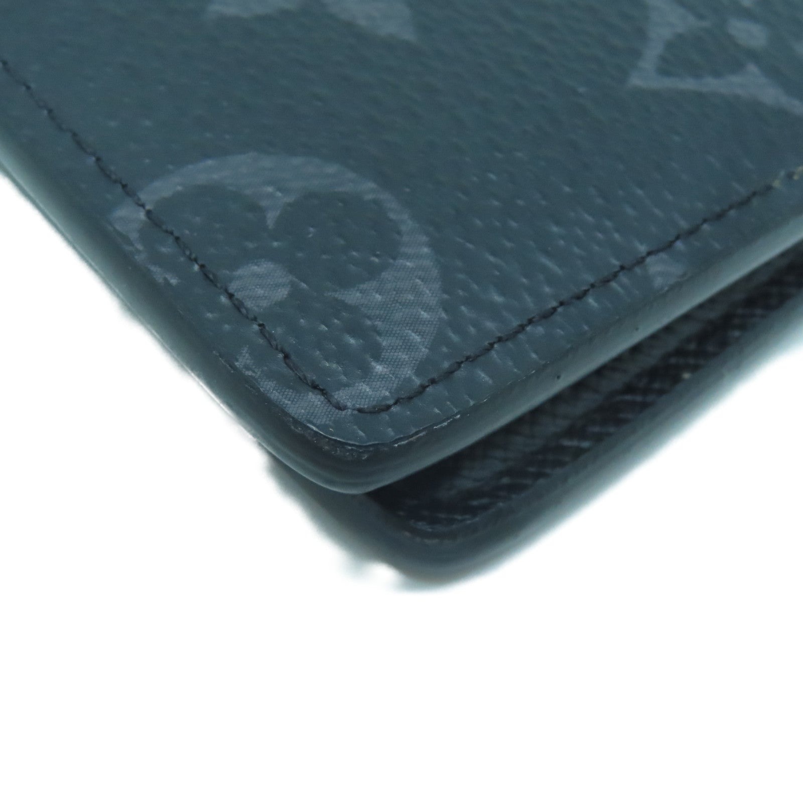 LOUIS VUITTON Monogram Eclipse Slender钱包黑色