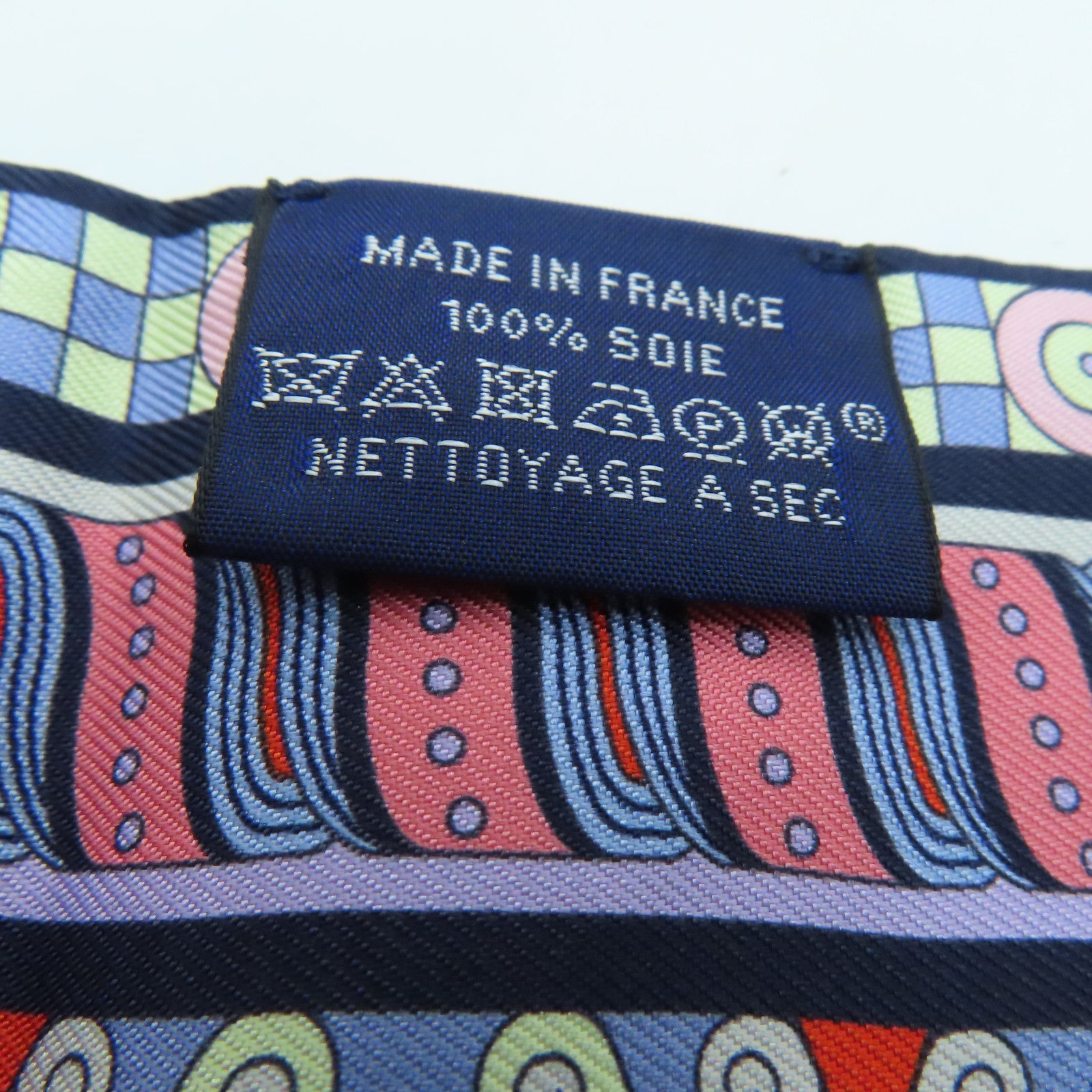 HERMES 丝质Twilly丝巾蓝色