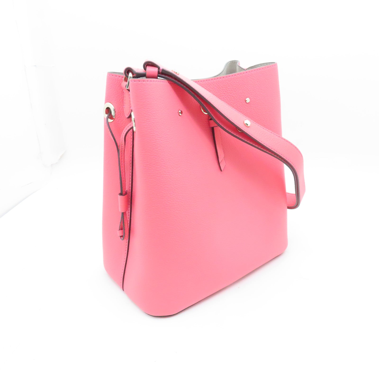 Kate Spade 牛皮皮革Shoulder Bag金扣肩背袋粉紅色