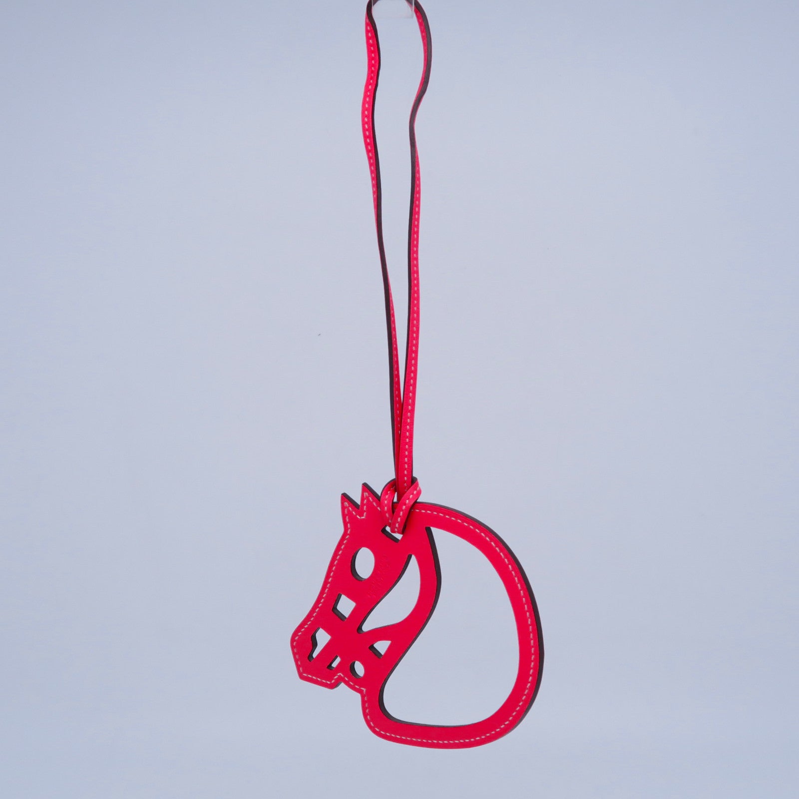 HERMES Vache liegeeHorse Charm掛飾杜鵑粉色
