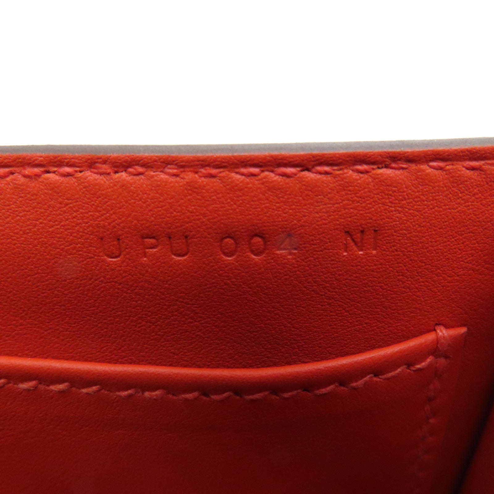 HERMES Chevre皮革Geta Shoulder Bag银扣肩背袋Capucine橙色