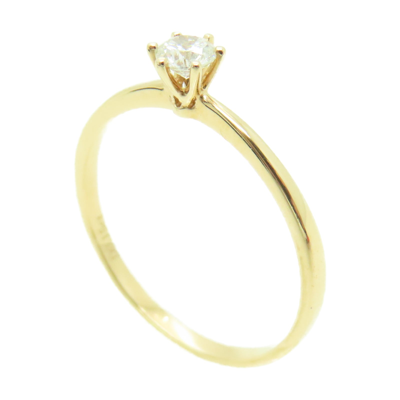JEWELRY 18K玫瑰金Diamond Ring 0.15ct鑽石戒指US#5.5