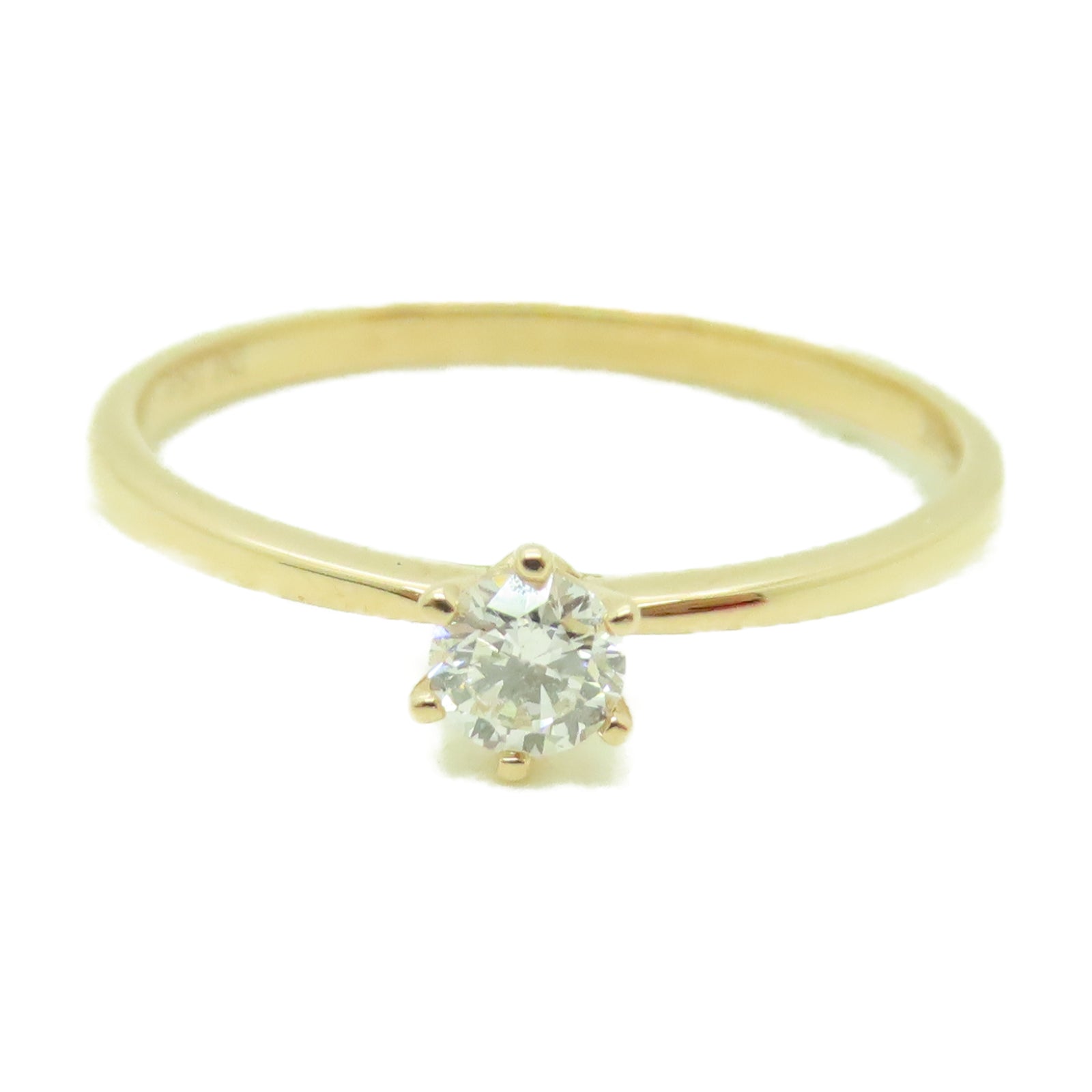 JEWELRY 18K玫瑰金Diamond Ring 0.15ct鑽石戒指US#5.5