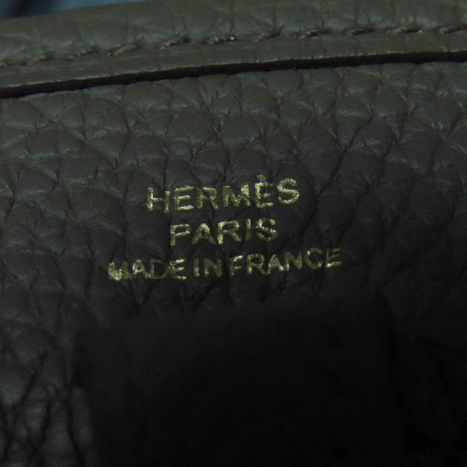 HERMES Clemence皮革Evelyne TPM金扣肩背袋Etain