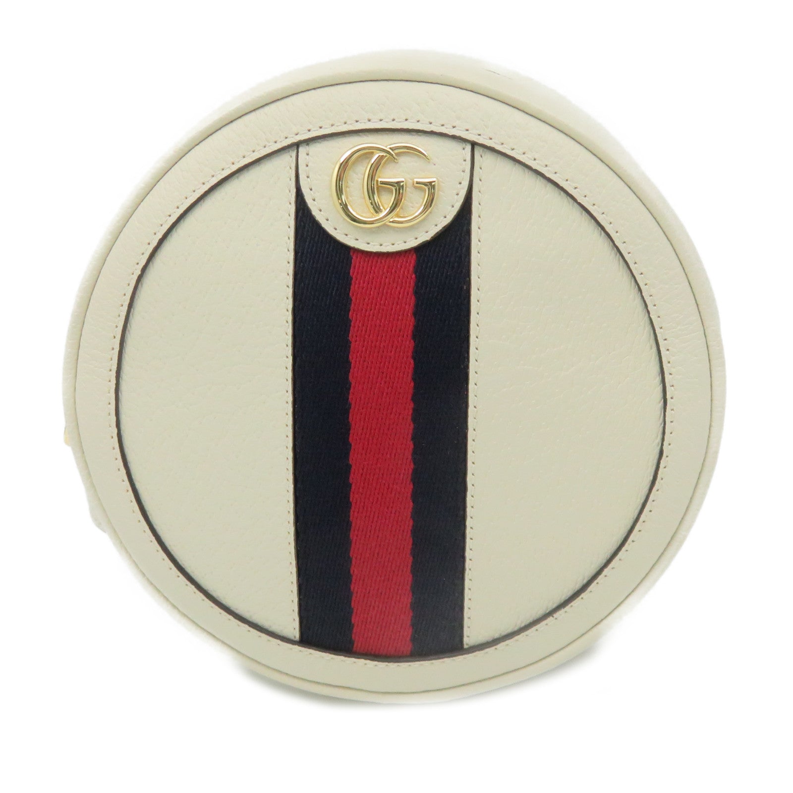 GUCCI 牛皮皮革Ophidia Mini Backpack背包米白色