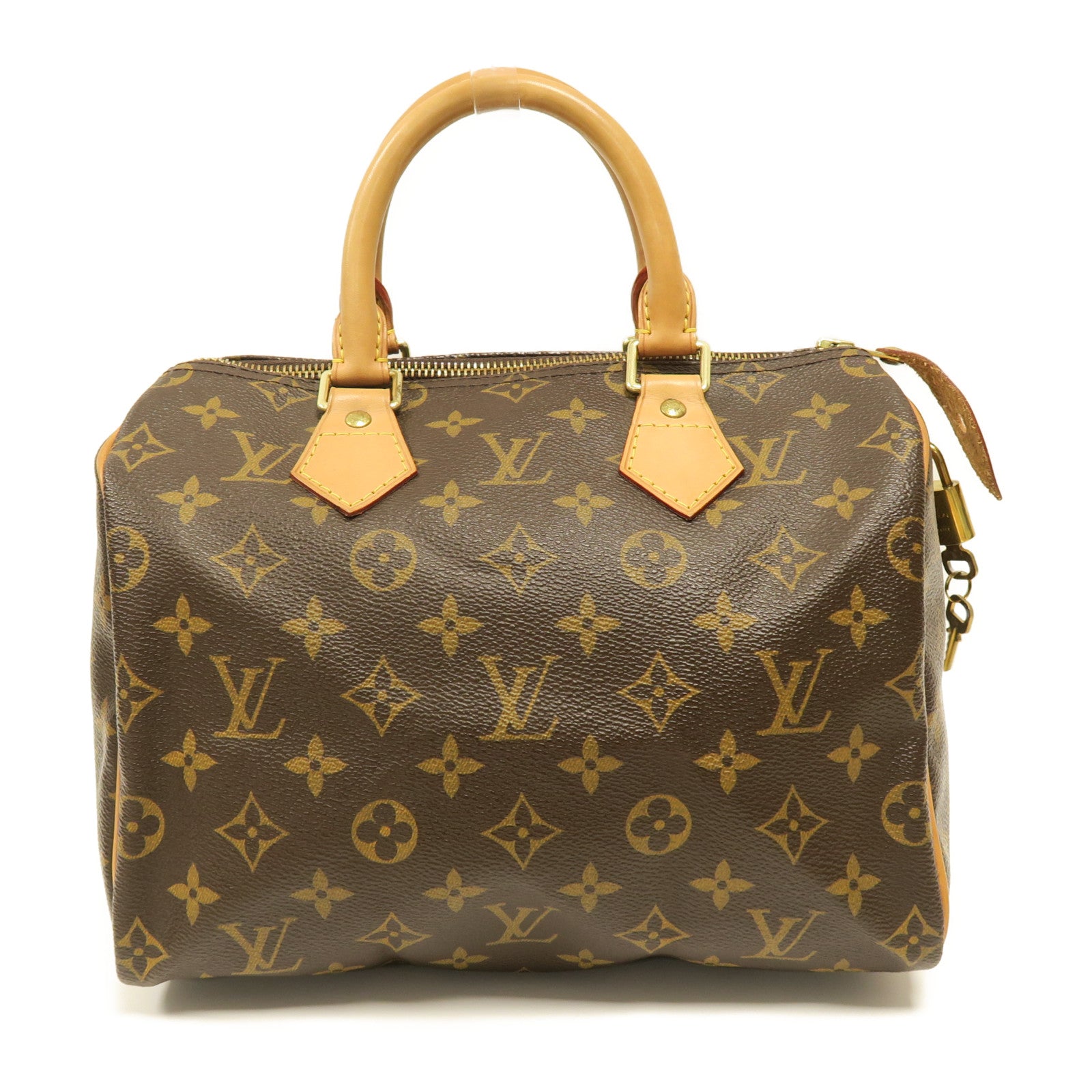 LOUIS VUITTON Monogram Speedy 25金扣手挽袋啡色