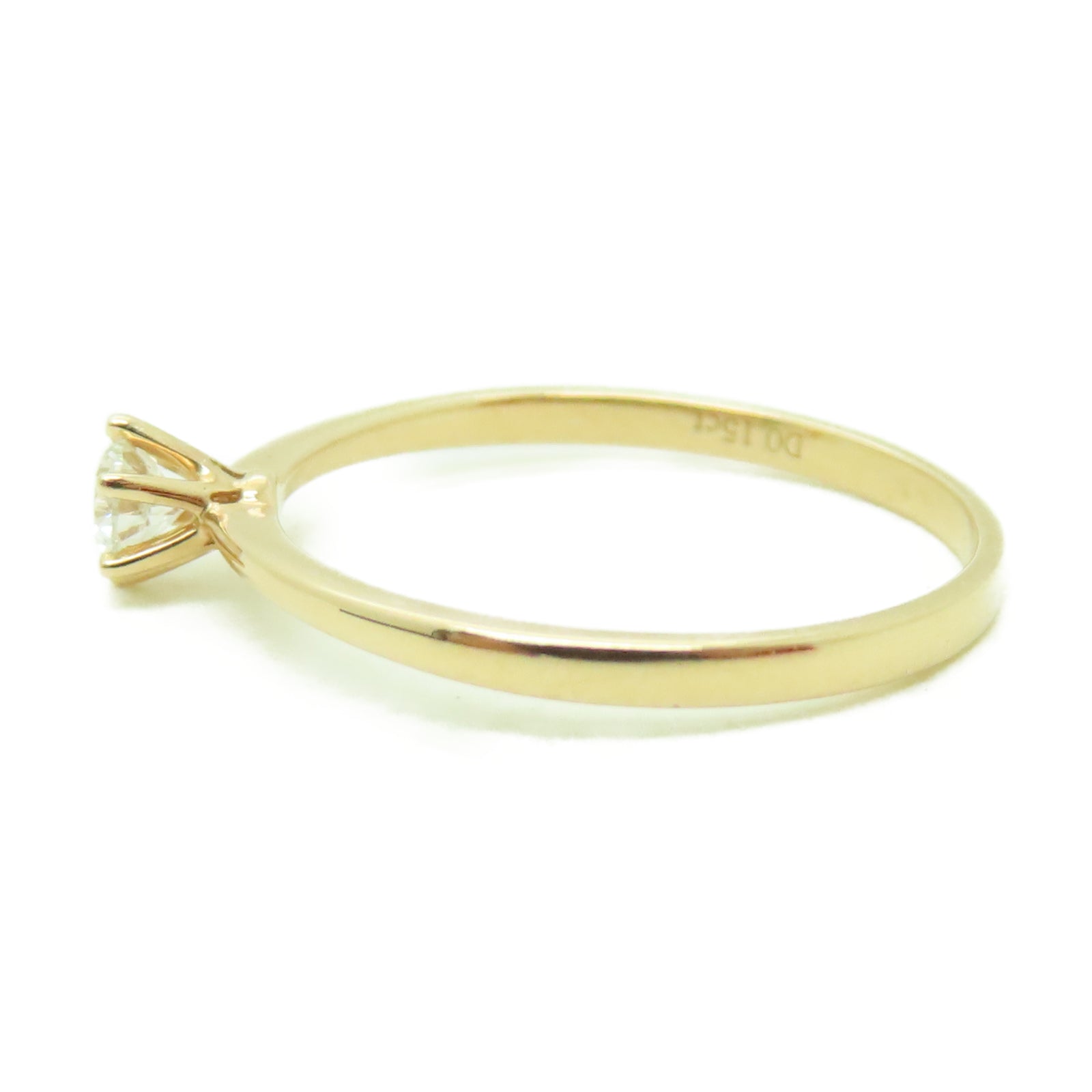 JEWELRY 18K玫瑰金Diamond Ring 0.15ct鑽石戒指US#5.5
